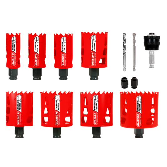 DIABLO 13PC Carbide Teeth Plumber's Hole Saw Set  Item # : DHS13SPLCT