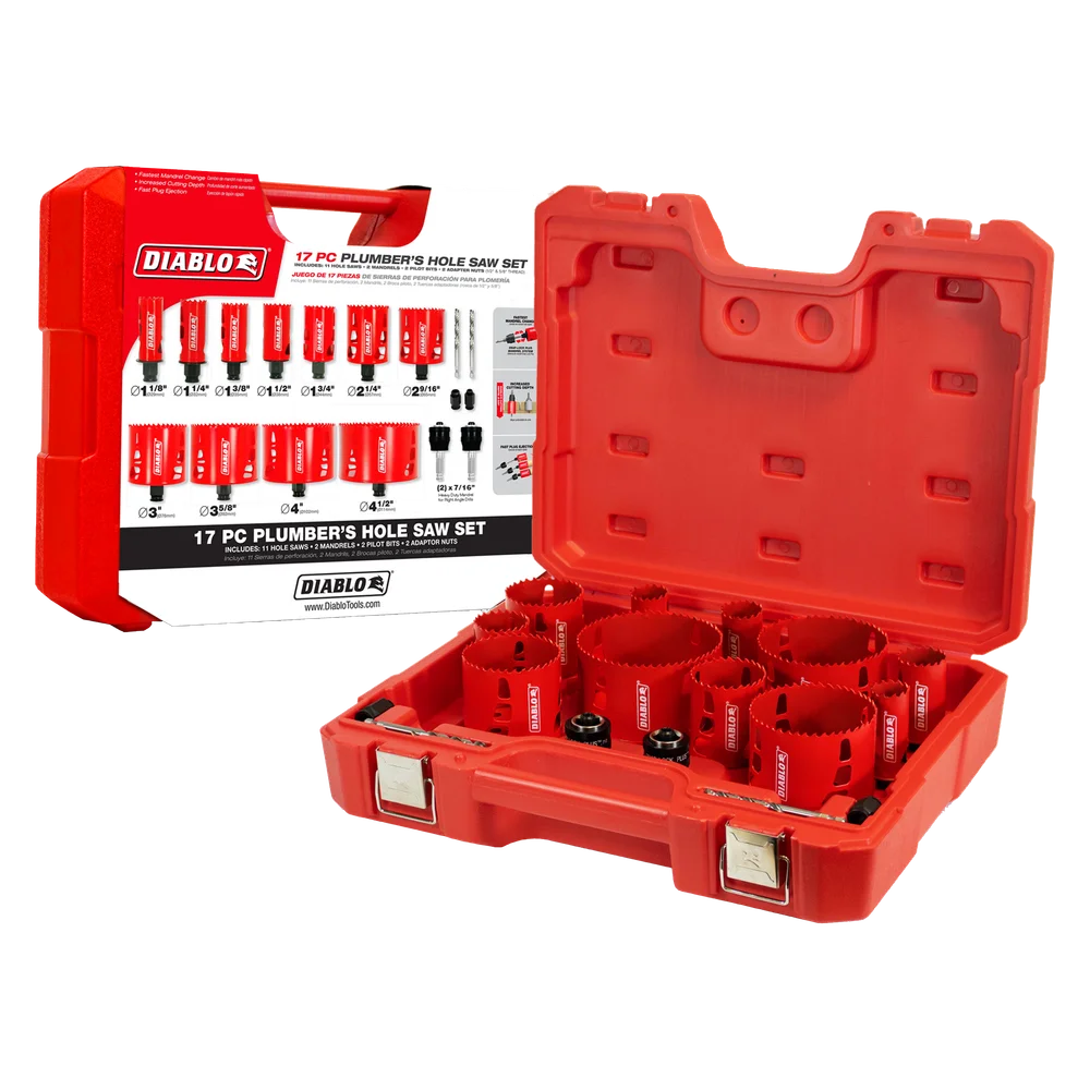 DIABLO 17PC Plumber's Hole Saw Set Item # : DHS17SPL