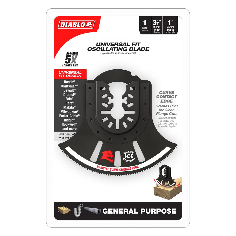 DIABLO Universal Fit Oscillating Blade Curve Contact General Purpose Item # : DOU350RBGP