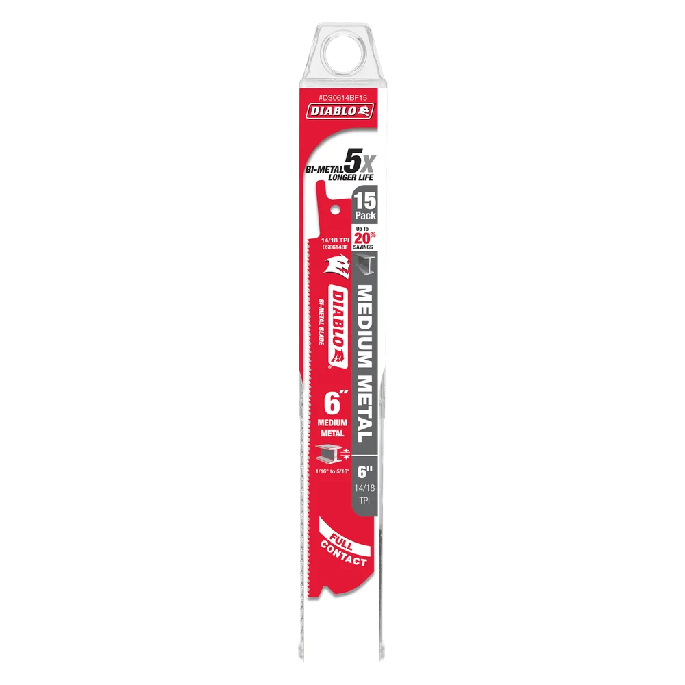 DIABLO BI-METAL Medium Metal 6"(15-Pack) Item # : DS0614BF15