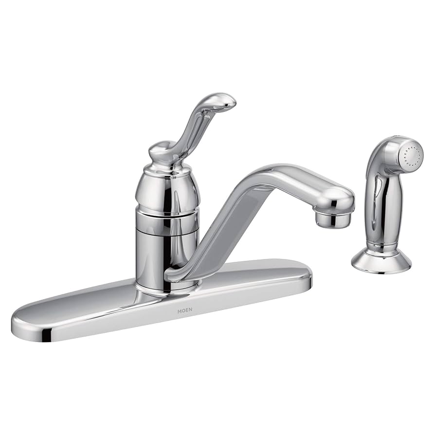 Kitchen Faucet Single Lever Handle Banbury Chrome W/ Spray MOEN Modelo : 7051