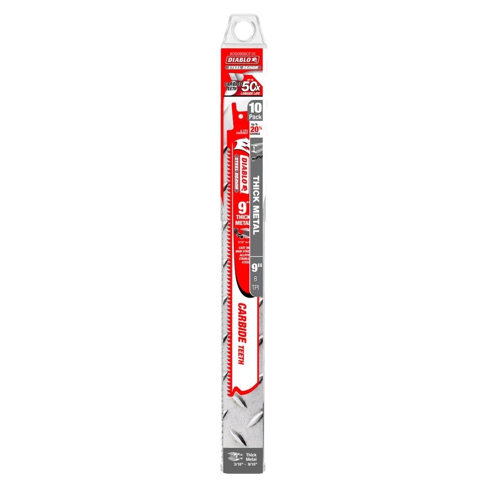 DIABLO Steel Demon Carbide Teeth 9" Thick Metal (10 Pack) Item# : DS0908CF10