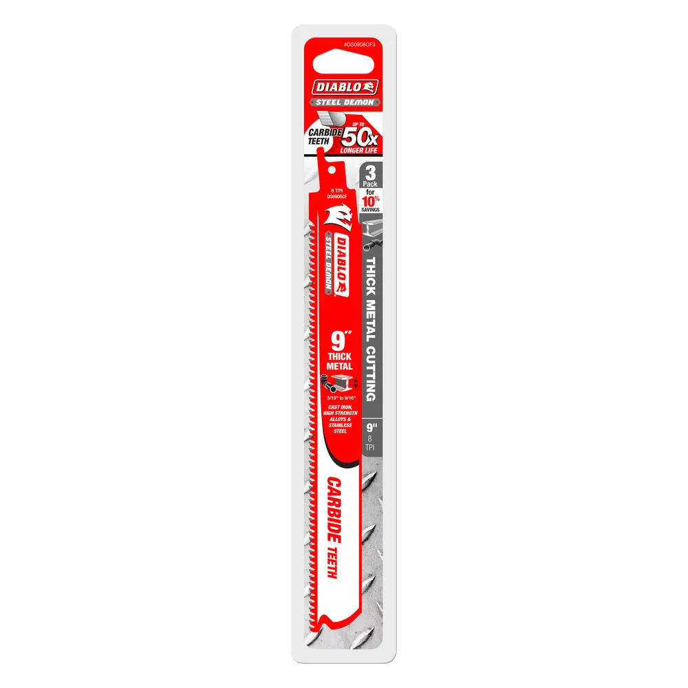 DIABLO Steel Demon Carbide Teeth 9" THICK METAL Item # : DS0908CF3