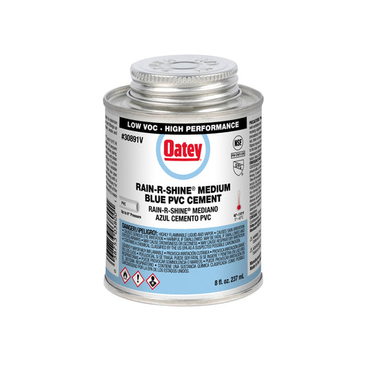 Oatey Medium Blue PVC Cement 8 oz