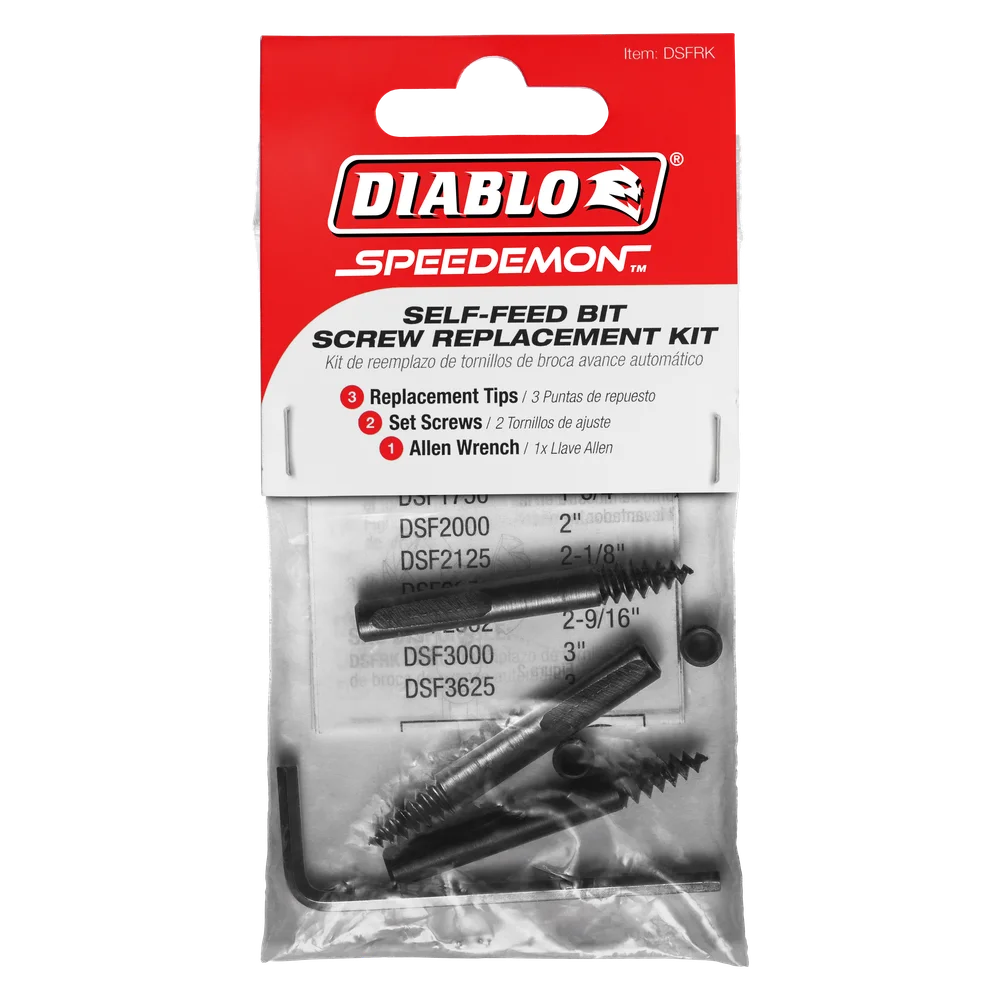 DIABLO SPEEDEMON Self-Feed Bit Screw Replacement Kit Item # : DSFRK