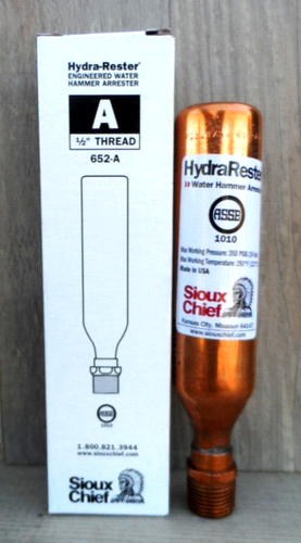Hydra-Rester Hammer Arrester 1/2"x6-1/2" Male Type L Item : Sioux 652-A