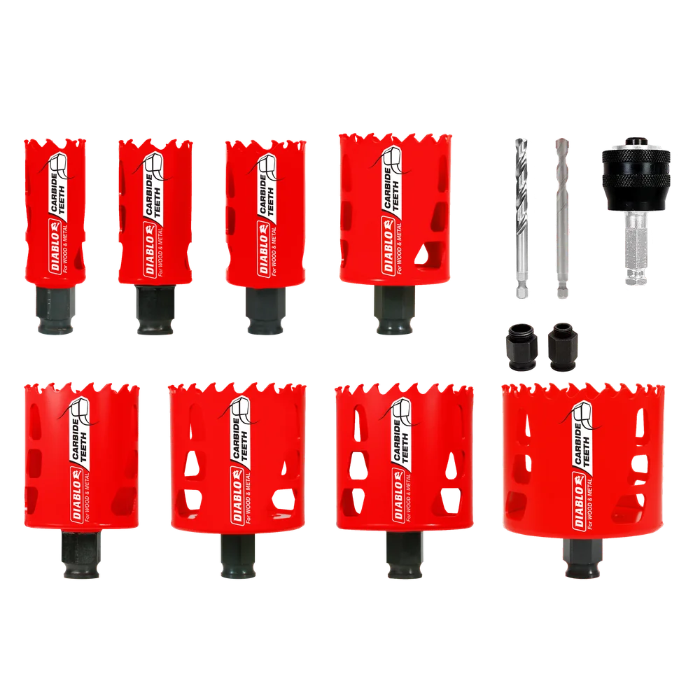 DIABLO 13PC Carbide Teeth Plumber's Hole Saw Set  Item # : DHS13SPLCT
