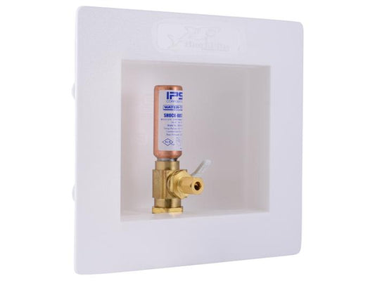 ICEMAKER OULET BOX UPONOR w/Hammer Arrestor connection 1/4 trn valve  IPS87985 AB9711HACP