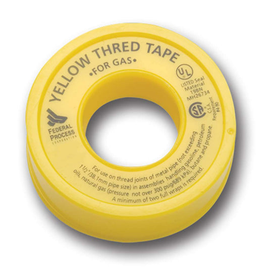 SEAL TAPE YELLOW F/ GAS    1/2" x 260" MAINLINE    ML : 15100