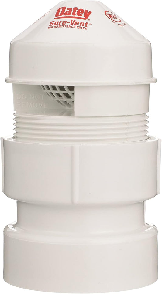 OATEY SURE-VENT Air Admittance Valve 1-1/2"-2"PVC SCH40 Item # : 39017