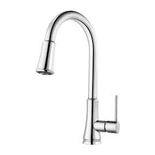Pfister Kitchen Faucet Single Lever Handle Polish Chrome  Pull-Down  Model: # G529-PF2C