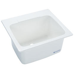MUSTEE 10K WHITE 25X22 Drop-in Utility Sink